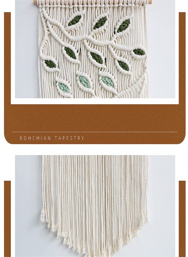 BMIDRUT Macrame Hanging Tapestry Boho Hand Woven Tapestries Dream Catchers Boho Wall Art Decor Home Wall Decor Wall Pediment 16x30 Inch - Image 3